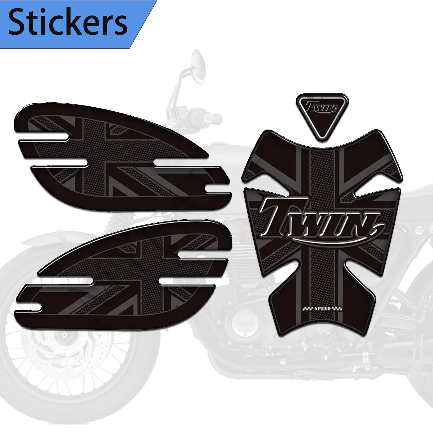 Speed Twin 900 For Triumph Speedmaster T100 T120 Street Cup Bobber MTE080 Bonneville Scrambler 1200 Thruxton R RS Decals fuel tank stickers anti slip sticker protector for triumph bobber t120 t100 motorcycle pvc rubber black