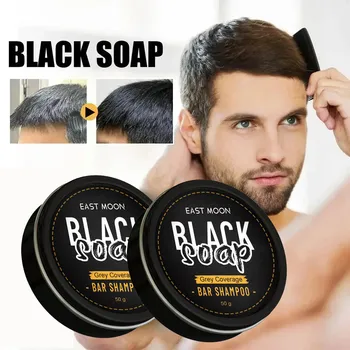 Polygonum Multiflorum Sapone per capelli neri Shampoo oscurante Bar Riparazione Colore grigio bianco Tintura per capelli viso Shampoo per il corpo per uomo Donna