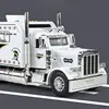 New 1/24 Alloy Trailer Truck Head Car Model Diecast Metal Container Truck Engineering Transport Vehicles Car Model Kids Toy Gift 3