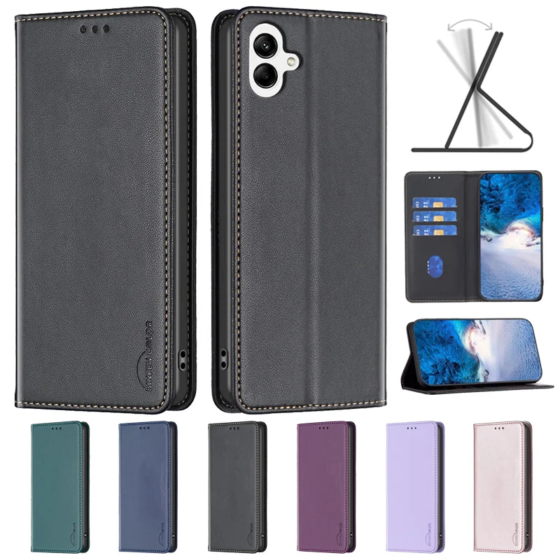 Luxurious Magnetic Flip Leather Phone Case with Card Holder