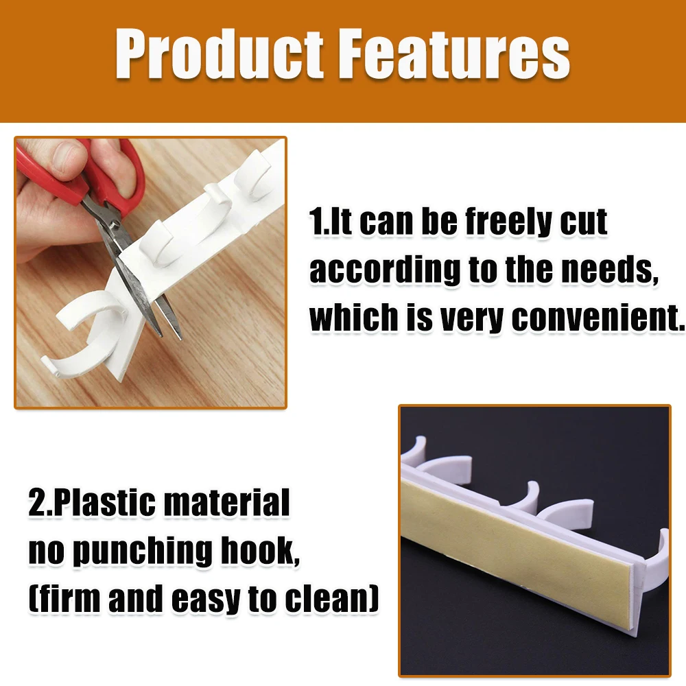 Kitchen storage rack 2/4pcs Seasoning Jar Storage Rack Simple Bottle Clip Wall Mount Spice Bottle Stand 5 Hole Ingredient Holder