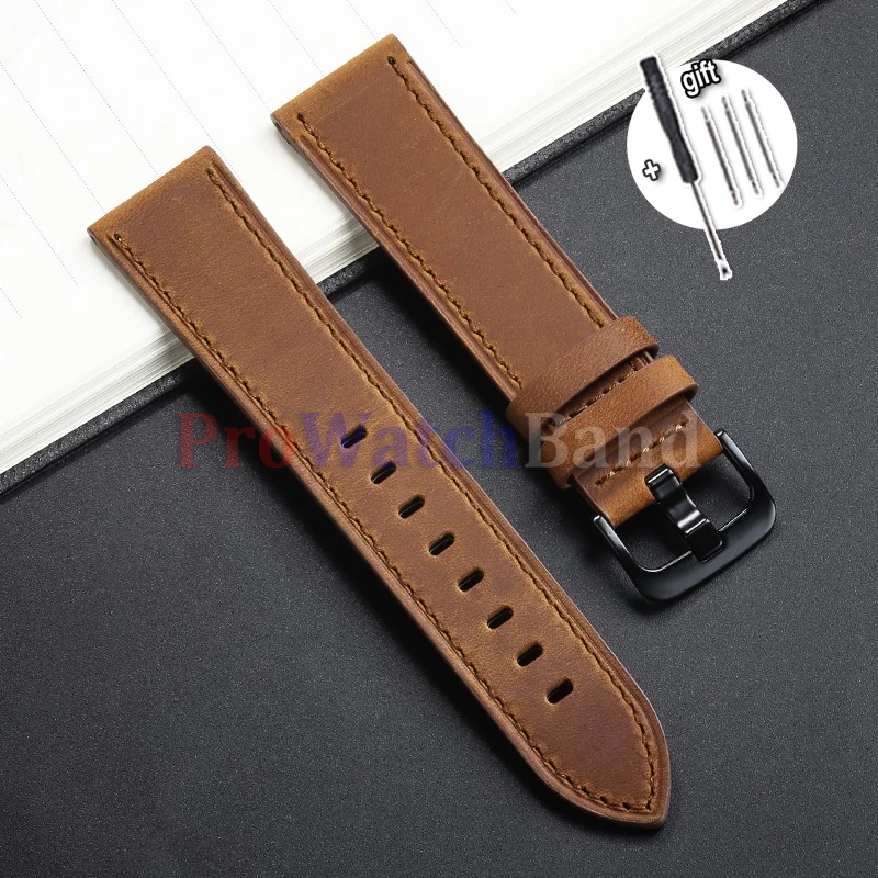 Premium Calfskin Leather Watch Straps - Multiple Colors and Sizes Available