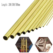 

1PCS Brass Tube DIY Pipe Round Diameter 2/3/4/5/6/7/8/9/10/12/14/16/18/20mm L200mm 300mm 500mm Brass Pipe Brass Tube Cutting