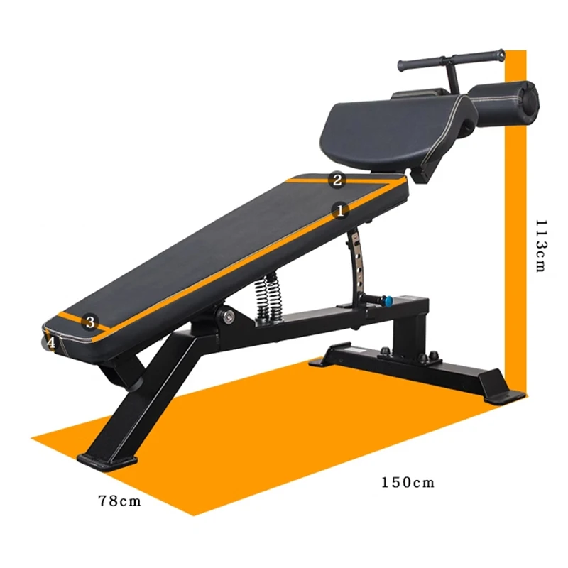 Sit-up board Commercial adjustable lower oblique abdominal muscle board Dumbbell bench Fitness chair abdominal