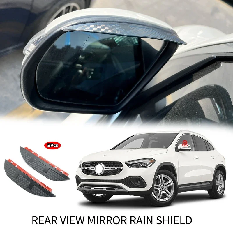 Fit For Mercedes Benz GLA X156 H247 2014- Window visor Mirror eyebrow Awnings Shelters Sun Rain Shield Wind Deflector