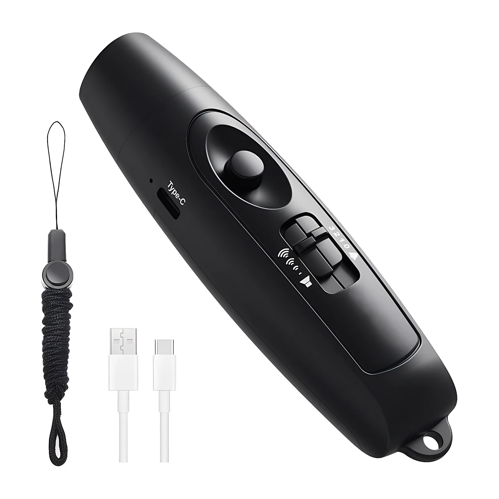 전자 호루라기 USB 충전식 생존 호루라기 120-150dB LED 안전등 포함, 하이킹 캠핑 곰 퇴치용 끈 포함
