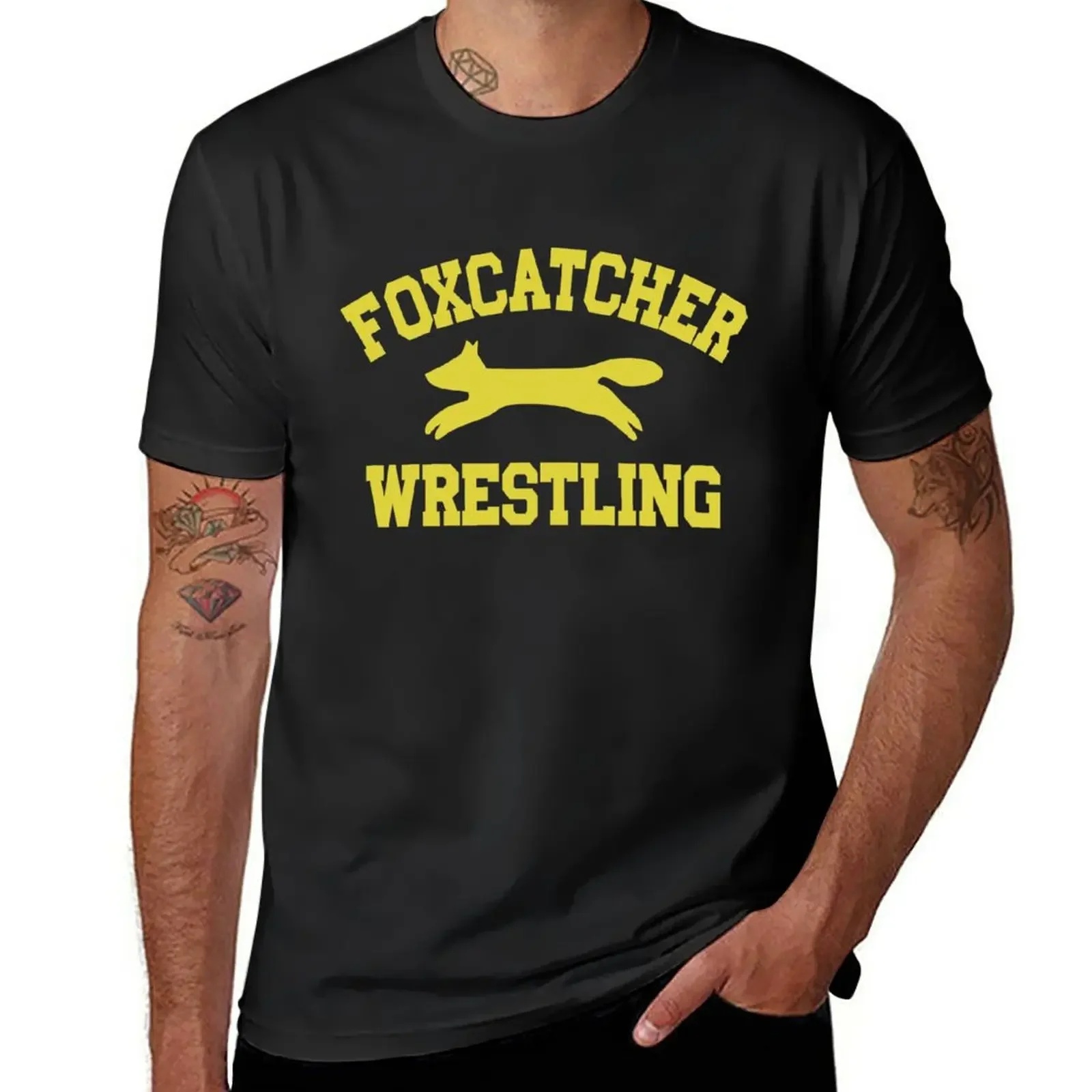 Foxcatcher Wrestling T-Shirt Customs Shirts Graphic Tees Abbigliamento Da Uomo
