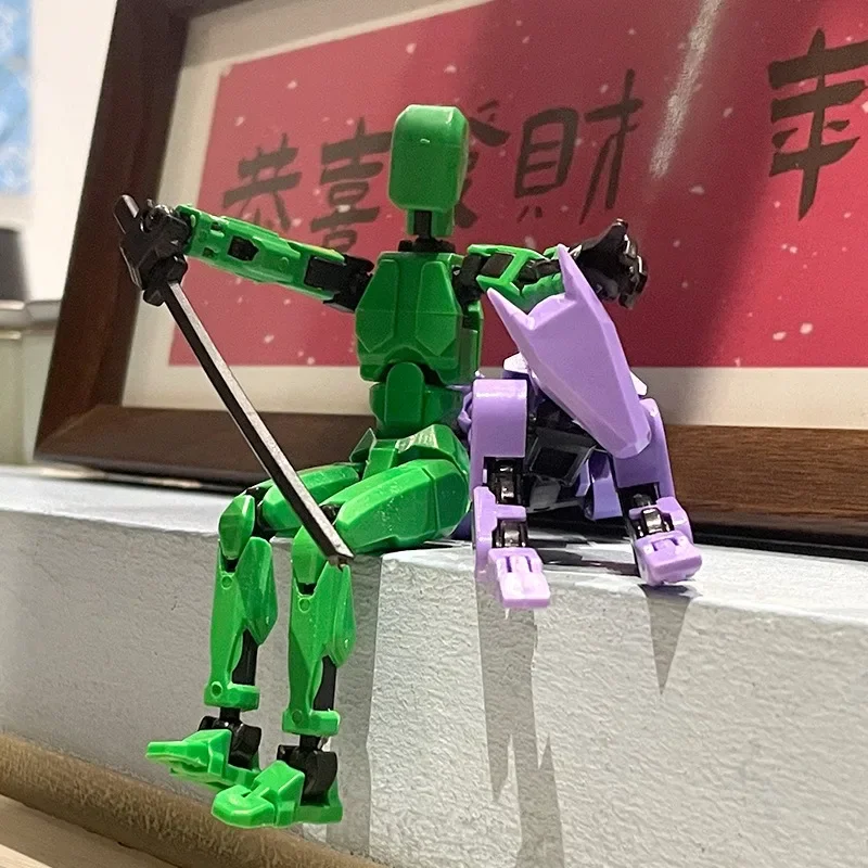 Dynamic Shapeshift Robot 3D Mannequin and Dog Figures Toy Set