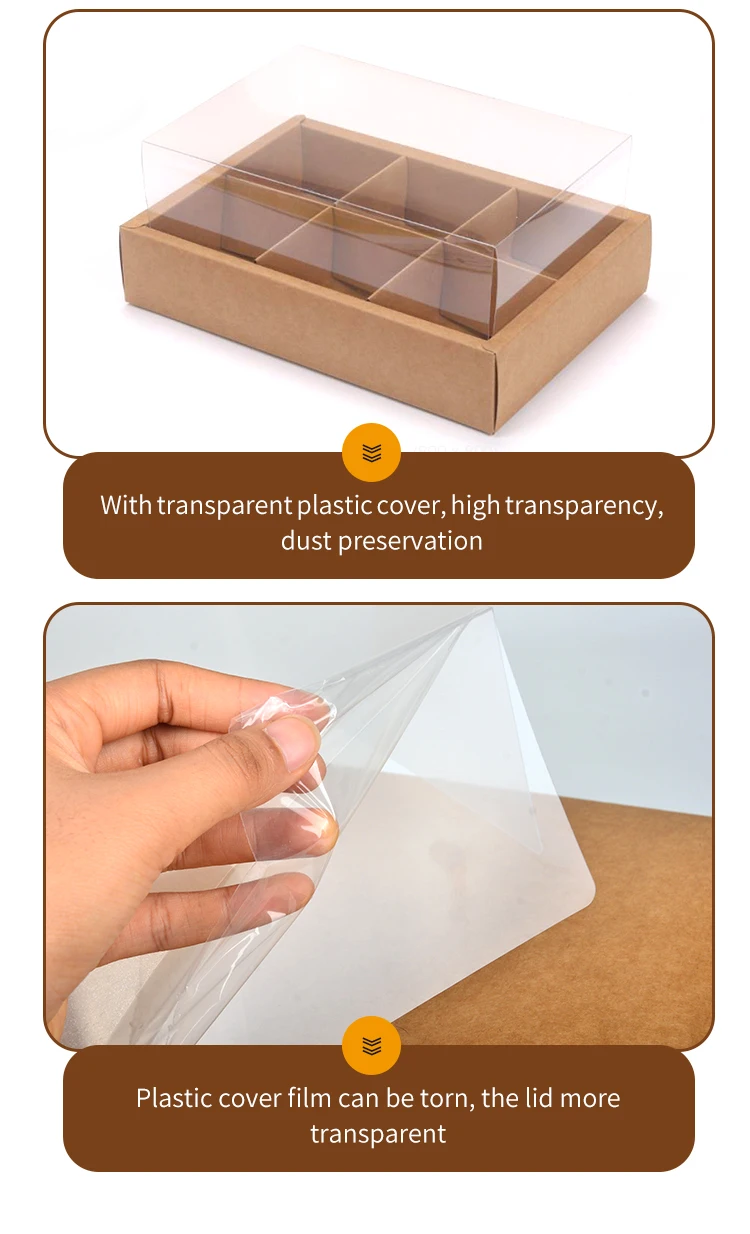 Gold Foil Embossed Multi-Lattice Cupcake Box Hard Dessert Packaging for Cookies, Cakes,... - SKU MCB01035 - UGI Packaging