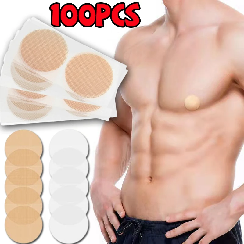 

2/100pcs New Men Nipple Cover Adhesive Stickers Bra Pad Breast Invisible Breast Lift Bra Running Protect Nipples Chest Stickers