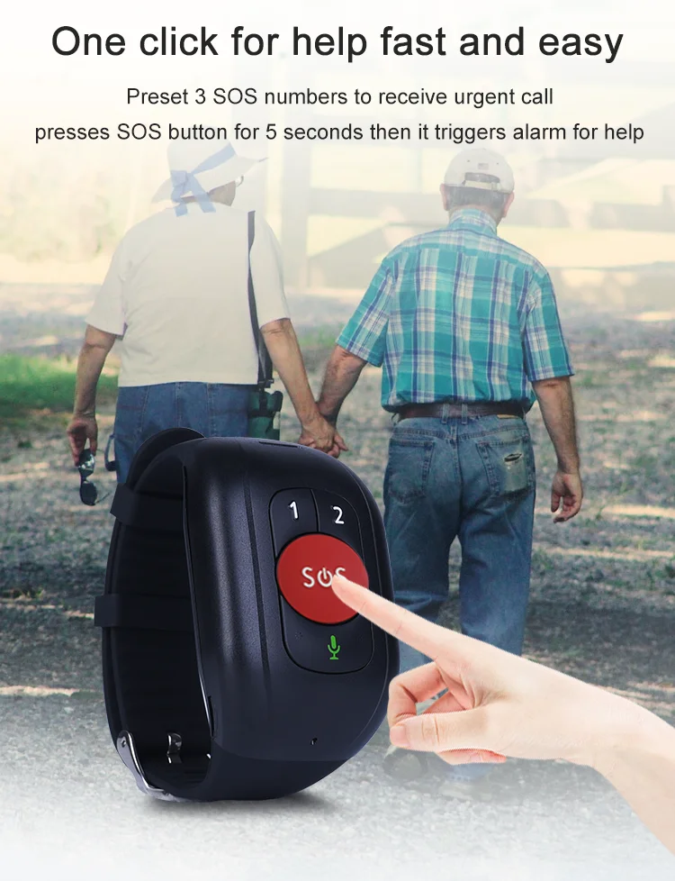 4G Elderly alarm GPS Watch 2G Tracking Bracelet Health monitor SOS IP67 Waterproof Old People Locator Fall Alert Tracker gps tracker gps locator anti lost tracker anti lost alarm smart emergency call button