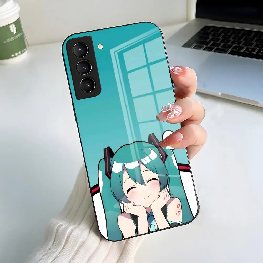 Hatsune Miku Black Glass Phone Case