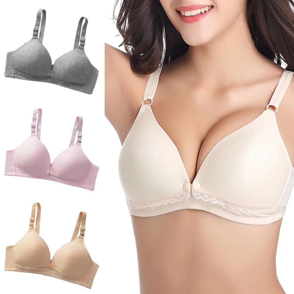 

Plus size 3XL Nursing Bra Breathable Maternity Bras Women Breastfeeding Underwear Soft Maternity Bra Push Up Feeding Bras