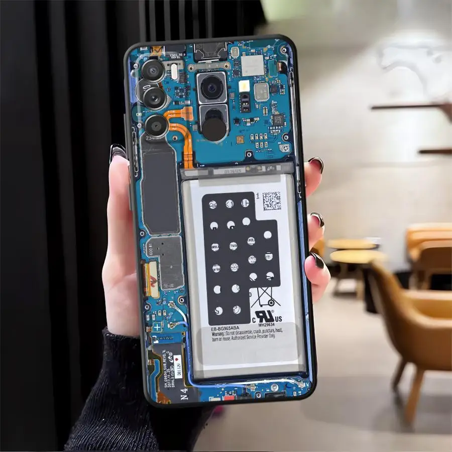 Premium Black Motherboard Circuit Board Protective Case