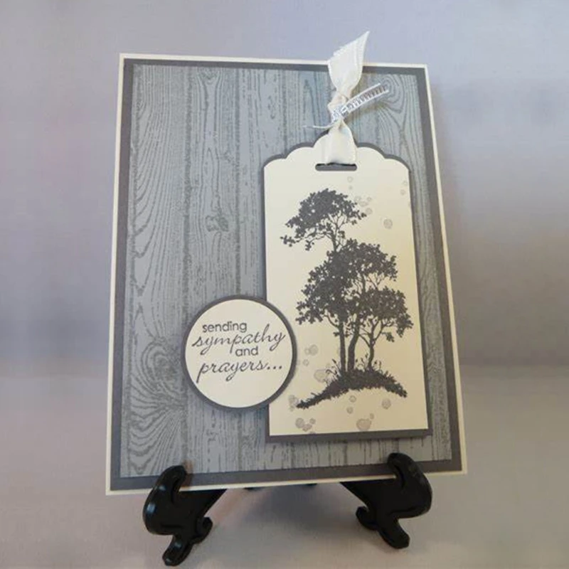 Wood Grain Silicone Clear Seal Stamp DIY Scrapbooking Emboss Photo Album Decor