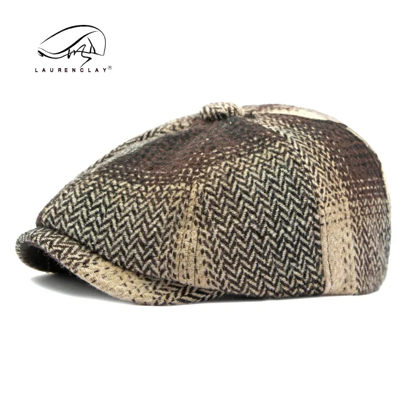 Newsboy Hats for Men Women Vintage Classic 8 Panel Wool Blend Ivy Driving Cabbie Caps Berets