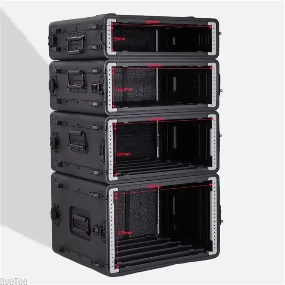 PE Plastic Professional Tool Box Organizer Stage Equipment Cabinet Audio Amplifier Portable Toolbox Shockproof Tools Packaging 4