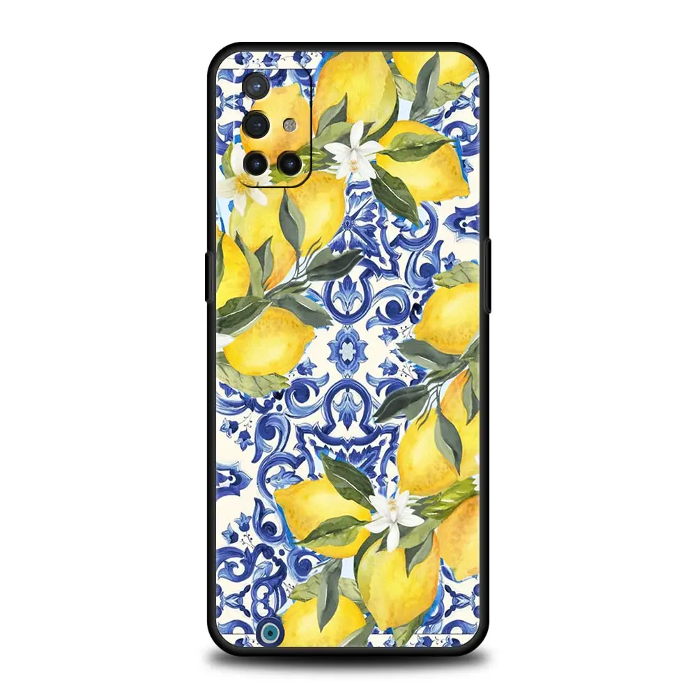 Vibrant Summer Fruits Lemon Print Phone Case Cover