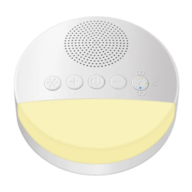2 in 1 White Noise Machine Nature Soothing Sounds Therapy for Baby Adult Sleeping Relaxation USB Rechargeable Timed Shutdown Sleep Aid Device