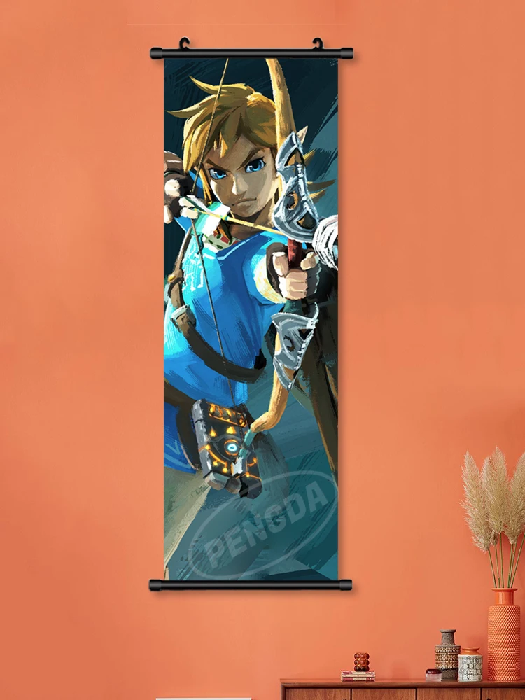 Canvas Panels,Prints on Canvas Home Decoration Printmaking Painting 5 Panel Legend of Zelda Picture Game Wall Art Modular Canvas Poster Size B No Frame 