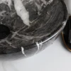 ZAPPO Marbling Rectangle Vessel Sink with Faucet Drain Ceramic Vessel Sinks Oval Bathroom Sink Bowl Above Counter with Mixer Tap 6