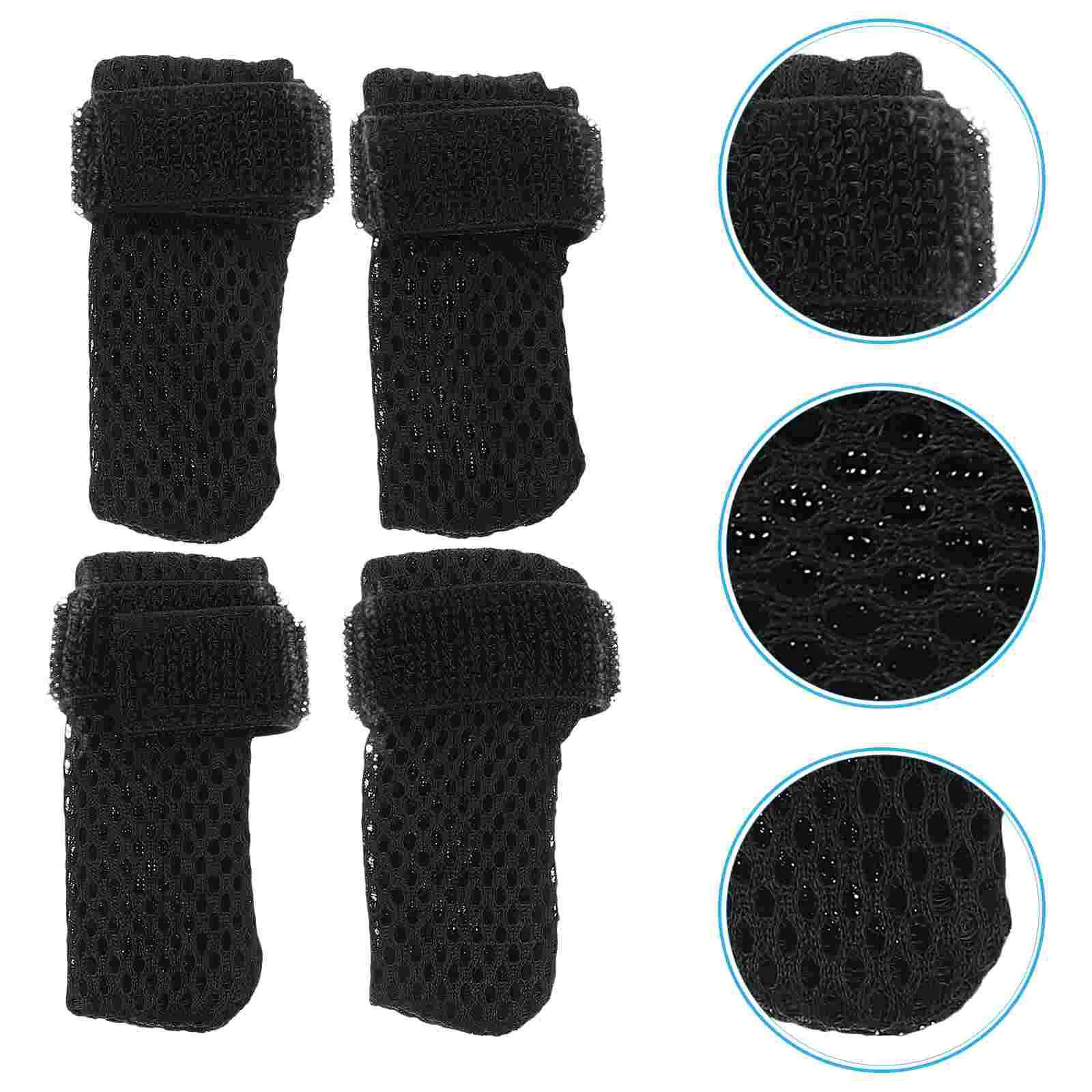4 Pcs Cat Socks Booties Shoes Paw Scratch Protector Gloves Claw Covers Mittens for Claws