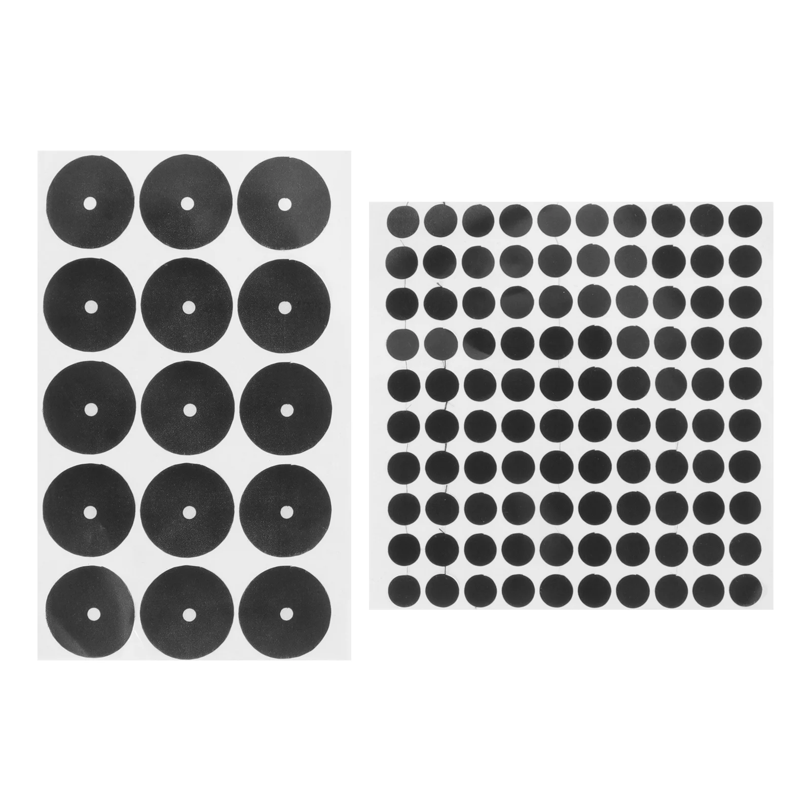 2 Sheets Billiard Black Spot Pool Ball Position Marker Dots Stickers Table Markers for Billiards Practice 12pcs colored spot marker non slip agility markers flat cones dots for football basketball training dance practice