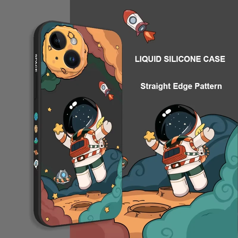 Hello Astronaut Cosmic Phone Case - Vibrant Space Design