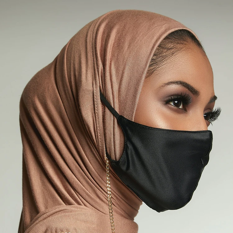 

2021 New Design Instant Hifab Medical Professionds Scarf Women Shawl Cotton Jersey Hijabs Earphone Ear Hole Hijab