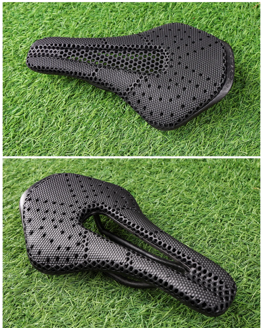 RYET Vollcarbon-Sattel, 3D-gedruckter Fahrradsattel, ultraleicht, hohl, bequem, atmungsaktiv, MTB/Straße, 150 mm, Fahrrad-Fahrradsitzteil – Detail 12