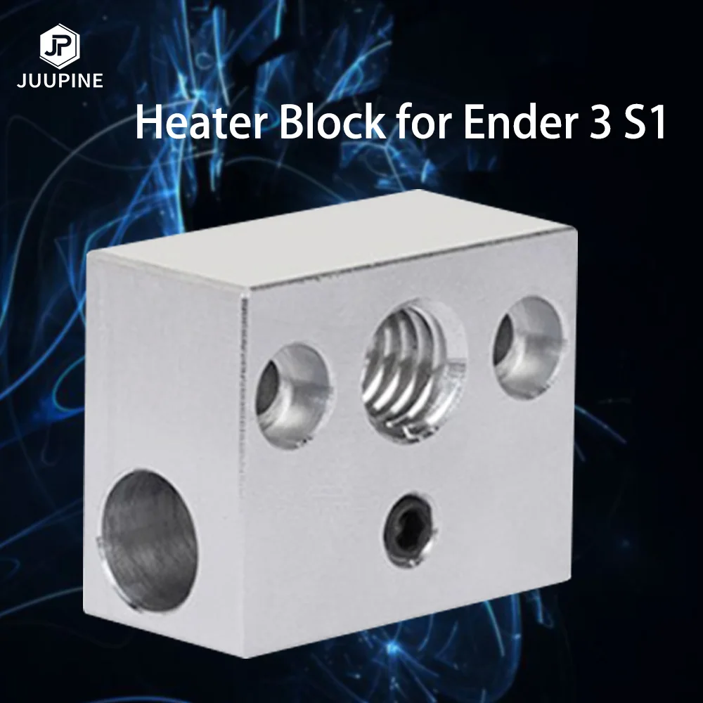 1/2PCS Heated Block Ender 3 S1 Heater Block Aluminum Heatblock Sprite Extruder for Ender 3 S1 /pro Hotend CR-10 Smart Pro Kit