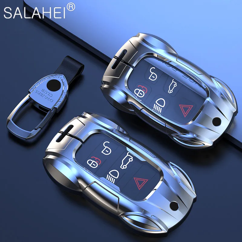 Leve Del Cambio Al Volante In Alluminio Per Land Rover Discovery Sport, Evoque, Velar E Jaguar XE, XF, F-Pace (Blu, 2 Pezzi)