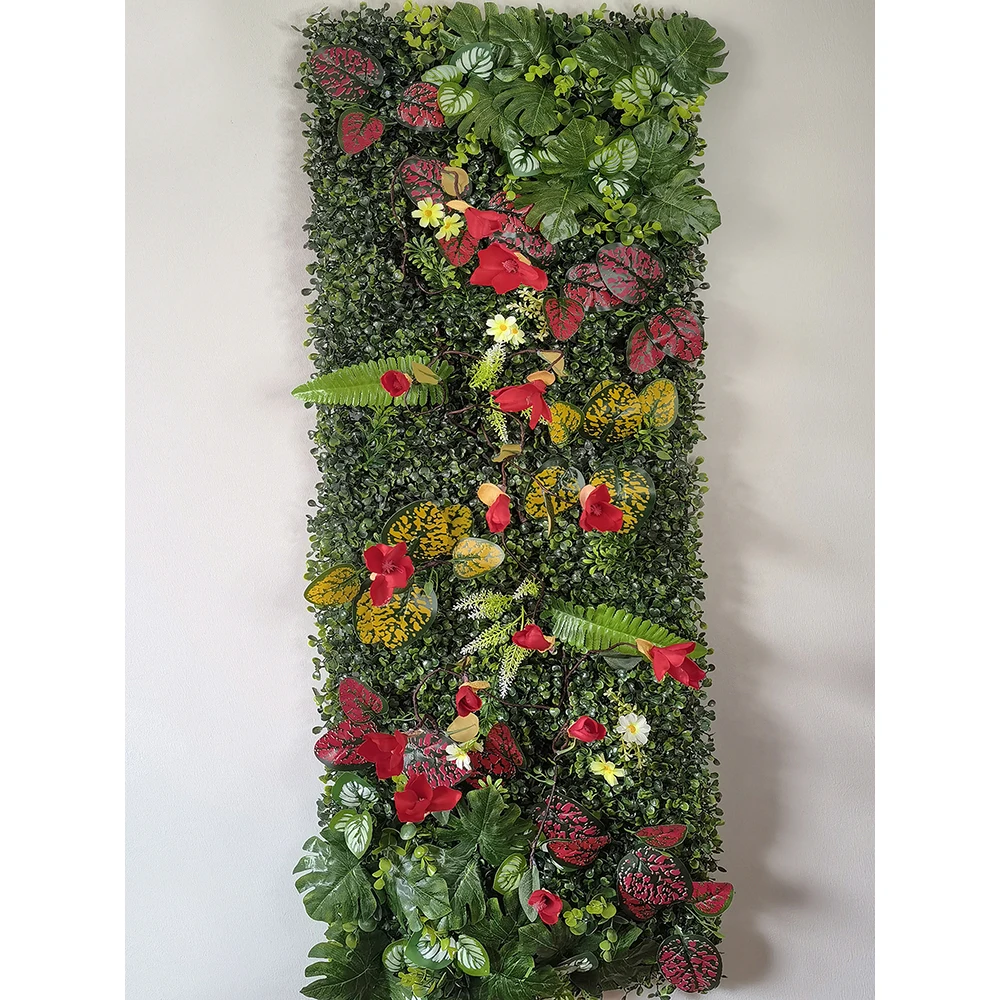 40cm * 120cm künstliche Pflanze Kunst gras Rasen Panel Dekoration Hochzeit Hintergrund gefälschte Pflanze subtropische Pflanze Garten Dekoration – Detail 13