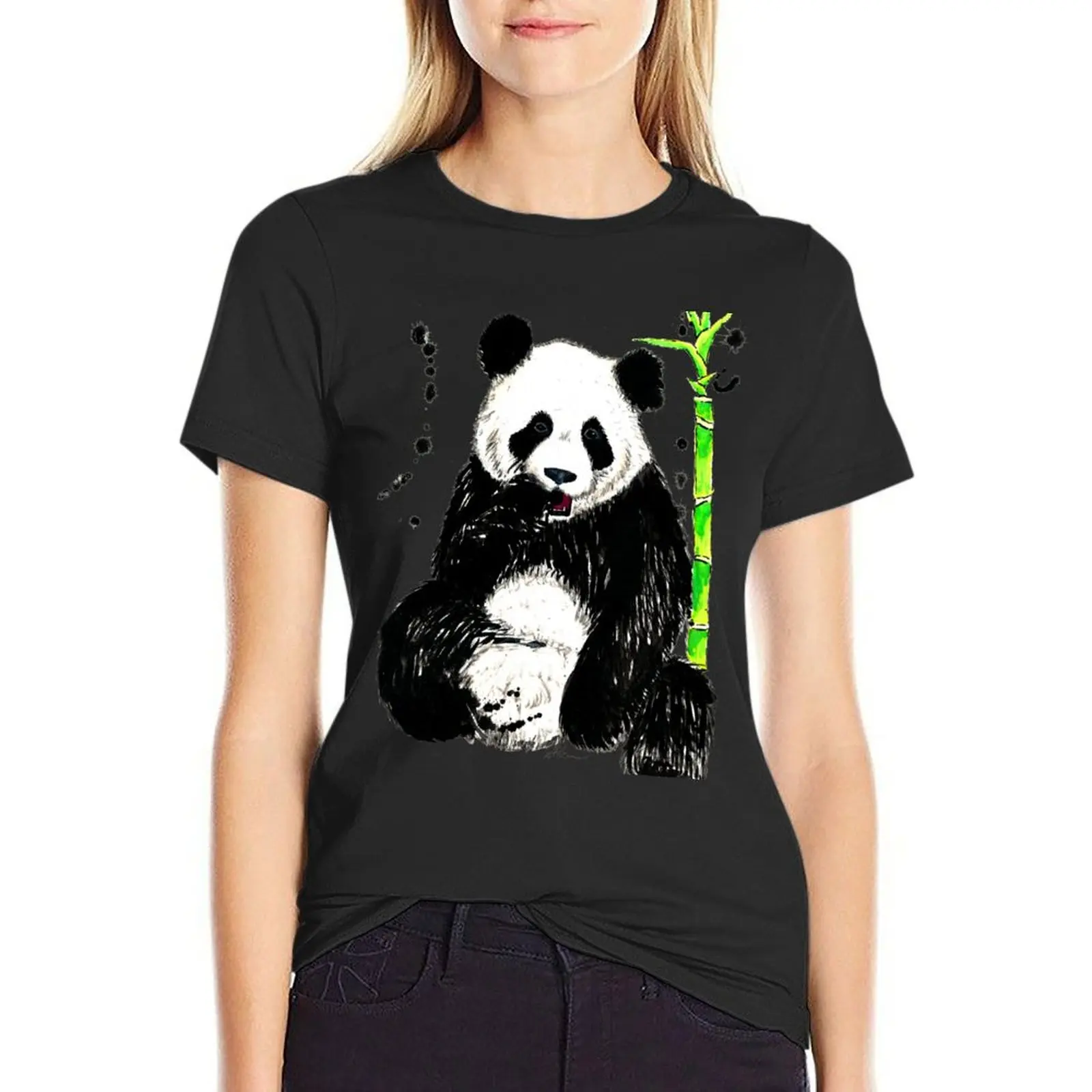 Bamboo For Lunch T-Shirt female sports fans korean fashion woman t shirt