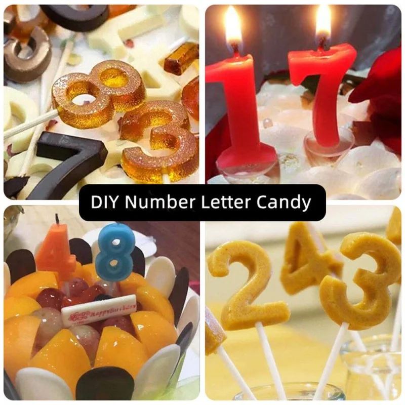 Diy Letter A To Z Alphabet & Number Silicone Molds For Crystal Epoxy Resin Digital Pendant Model Supplies Handmade Crafts