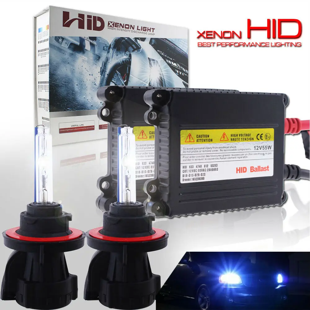 55 Вт H13 биксенон 9008 Hid комплект для преобразования фар лампа 30000K темно-синий |