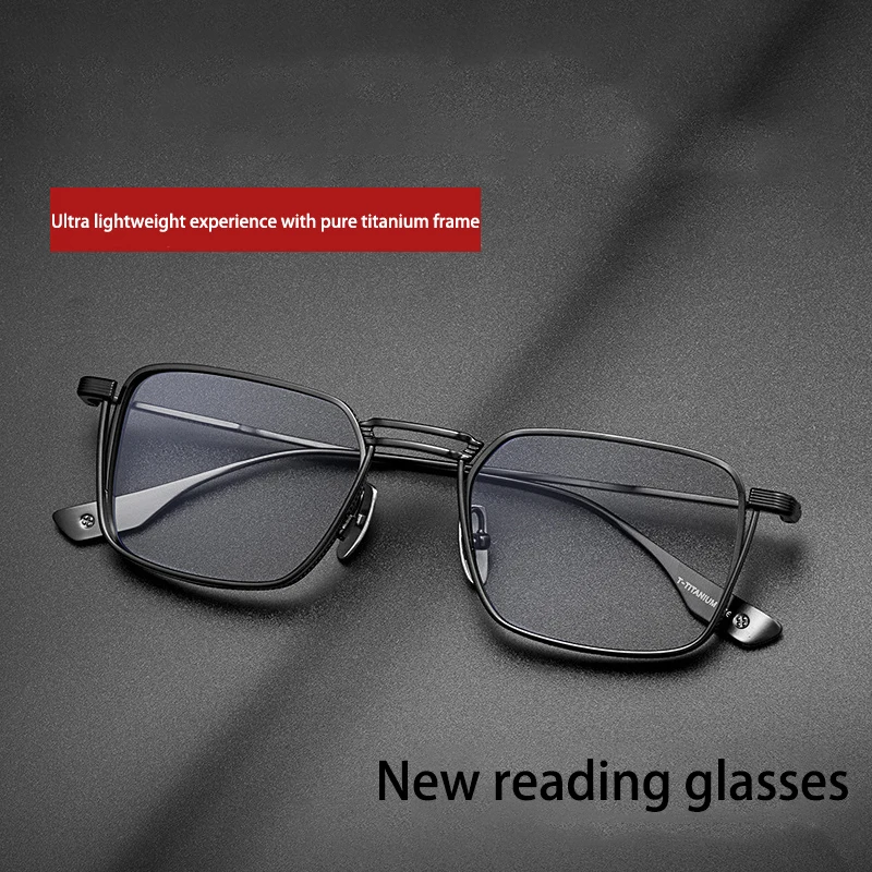 Shatar Neue Prozess Titan Legierung Rahmen Lesebrille Für Männer frauen High-end Bequeme Große Gesicht Verbreiterung Presbyopie Glasse