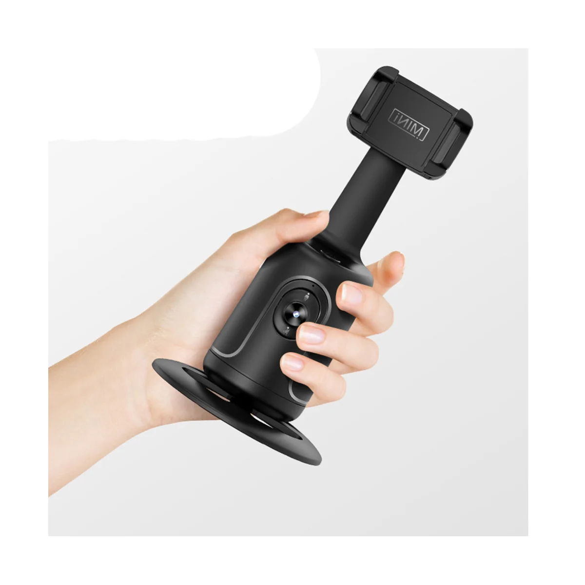 

Phone Auto Face Tracking Gimbal Stabilizer 360° Rotation Desktop Handheld Gimbal Phone Tripod for Live Streaming-A