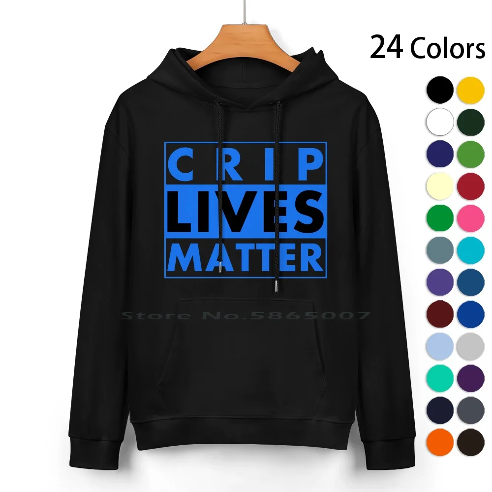 

Свитер с капюшоном Crip Lives из чистого хлопка, 24 цвета