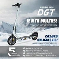 Trottinette électrique ZWHEEL ZFox Plus, moteur 600W max, batterie 10.4Ah, pneus tout-terrain 10 pouces, autonomie 35 km, pliable, avec certification DGT espagnole 2