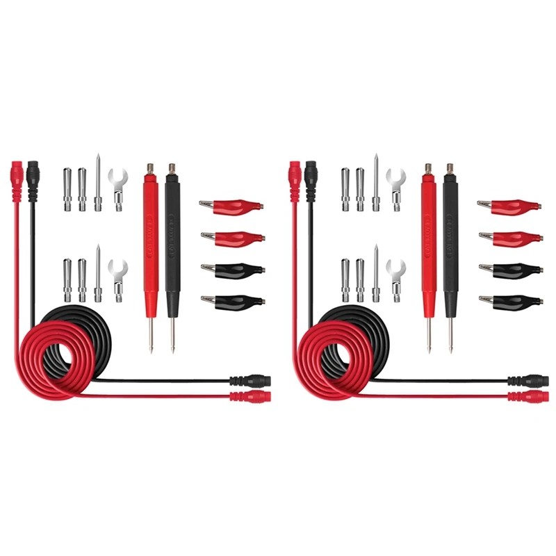 

32Pcs Multimeter Test Probe Test Leads Kit For Digital Multimeter Crocodile Clips U Type Probe