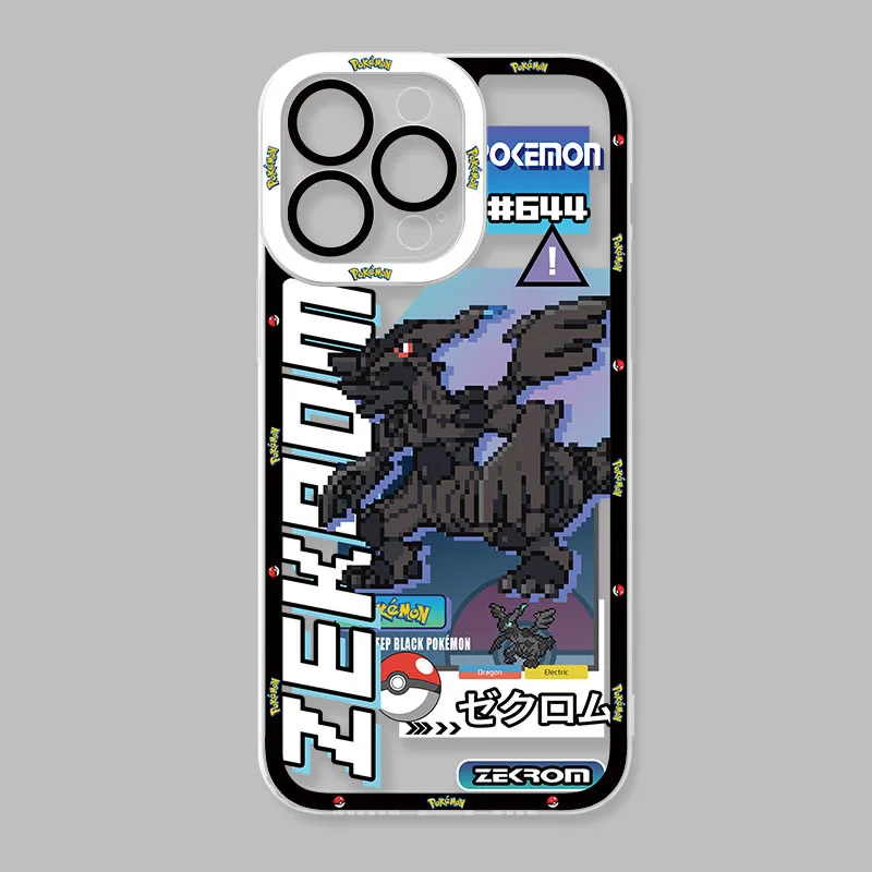 Silicone Transparent Phone Case with Anime-Inspired Design