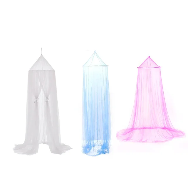 Auvent de lit en Polyester suspendu, moustiquaire princesse pliable, dôme de lit, auvent élégant en dentelle féerique, couverture de lit pour bébé 6