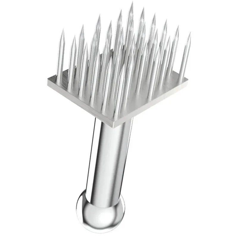 Meat Tenderizer Stainless Steel Meat Needles Pounders with Wooden Handle For Beef Tender Steak Kitchen Tools