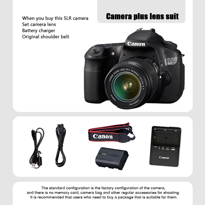Canon EOS 60D/EF-S 18-55 1:3.5-5.6 IS 良品 Canon EOS 60D Digital SLR Camera w/EF-S 18-135mm IS & 55-250mm