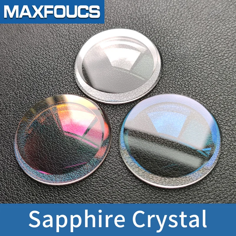 サファイアクリスタル時計部品,ダブルドーム,大きな面取り,白い交換