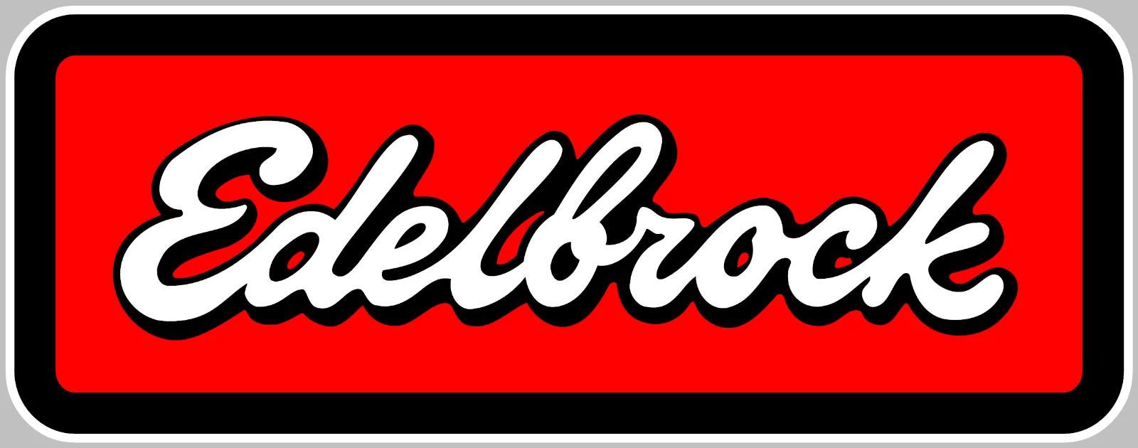

Edelbrock Carburetor logo decals racing helmet door window trunk windshield