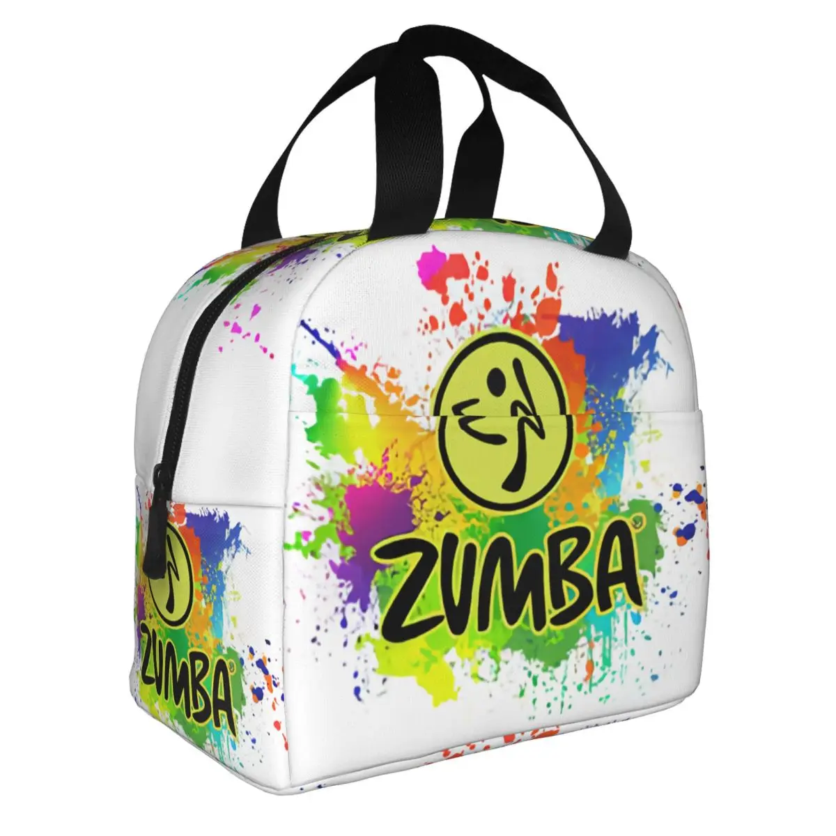 Custom Fitness Zumbas Insulated Lunch Bag for Women Resuable Dance Cooler Thermal Bento Box Office Picnic Travel 2