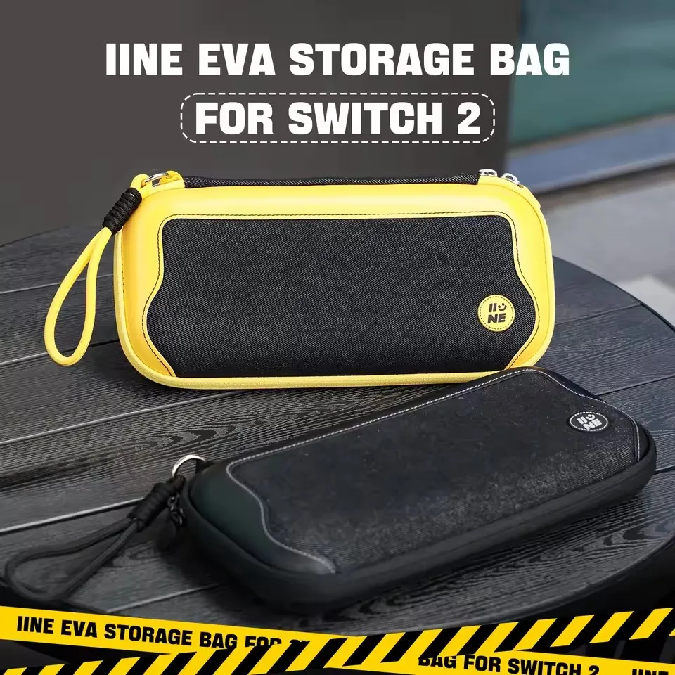 IINE EVA Storage Bag for Switch 2 Real Machine Mold Fit, High-Quality Materials, Easy to Carry Carrying Hard Case Game Accessory