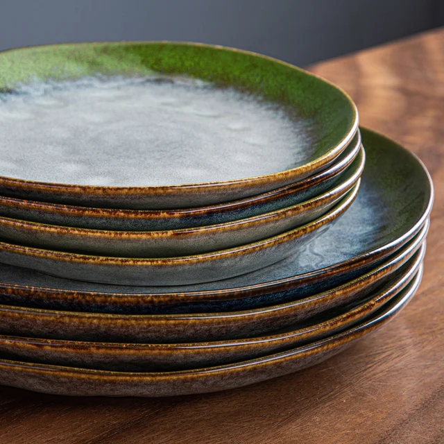 Stoneware Dinnerware Set Pokini 12-Pc Stoneware Dinner Set